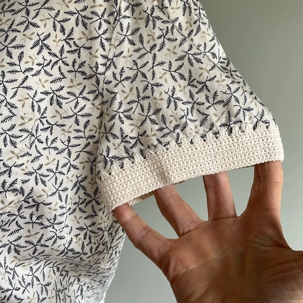 J.Jill Patterned Short Sleeve Shirt - Picture 7 of 12